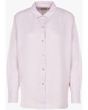 Scotch & Soda Chemise Col Classique En Lin Femme - Blanc