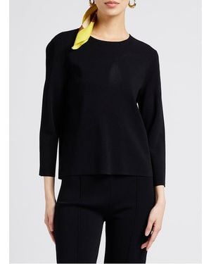 Theory Top Col Rond Femme - Noir