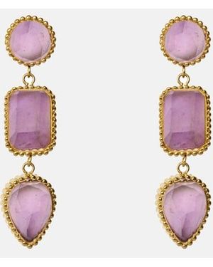 Aec Paris Boucles D'Oreilles Pendantes Persephone - Blanc