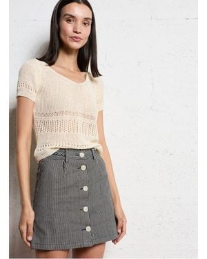 See U Soon Pull Col Rond Femme - Gris