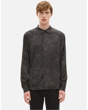 The Kooples Chemise Imprimé Micro Pois - Gris