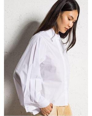 Attic And Barn Chemise Ample À Liens En Coton Femme - Blanc