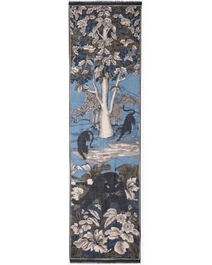 Inoui Edition Foulard Imprimé En Laine Mélangée - Gris