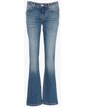 Zadig & Voltaire Jean Flare En Coton Mélangé Femme - Bleu