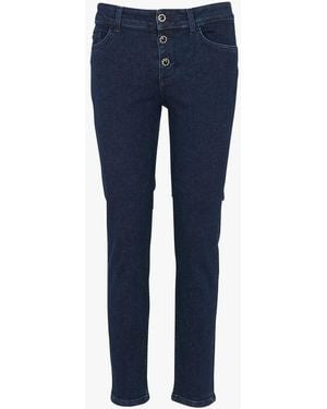 Liu Jo Jean Skinny En Coton Mélangé Femme - Bleu