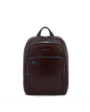 Piquadro Sac À Dos En Cuir - Rouge