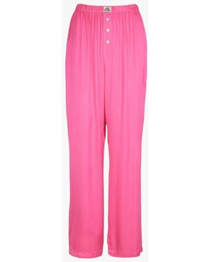 Love Stories Pantalon Pyjama Ample Boutonné Femme - Rose