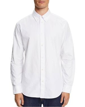 Esprit Chemise Col Américain En Coton - Blanc