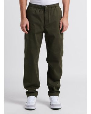 Minimum Pantalon Droit En Coton Mélangé - Vert