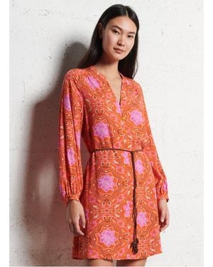 La Petite Etoile Robe Courte Imprimée Femme - Rouge