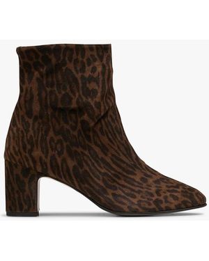 Anonymous Copenhagen Bottines En Cuir Léopard Femme - Marron