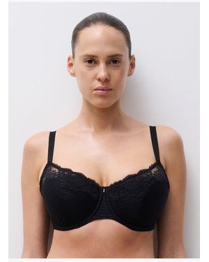 Chantelle Soutien-Gorge Coques Emboîtant En Dentelle - Noir