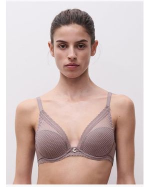 Chantelle Soutien-Gorge Coques Plongeant En Dentelle - Violet