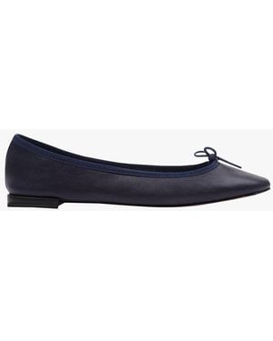 Repetto Ballerines En Cuir Femme - Bleu