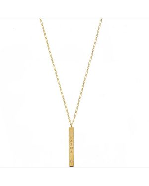 Nilai Collier Plaqué Or Mantra - Métallisé