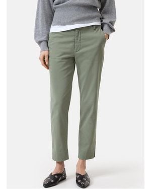 Closed Pantalon Slim En Coton Bio Mélangé Femme - Vert