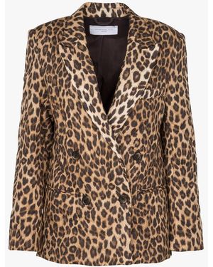 COLLECTORS CLUB Veste Matelassée Imprimé Animal Femme - Marron