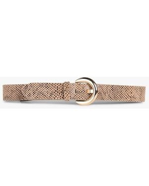 One Step Ceinture En Cuir - Blanc