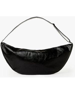 SAISON 1865 Sac Bandoulière Froissé Uni - Noir