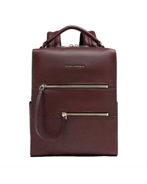 Piquadro Sac À Dos Femme Pour Ipad Avec Protección Rfid - Rouge