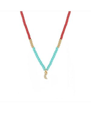 Nilai Collier Plaqué Or Capri Summer - Multicolore