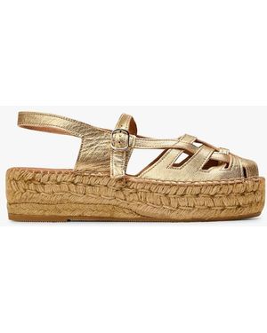 Naguisa Espadrilles En Cuir Femme - Neutre