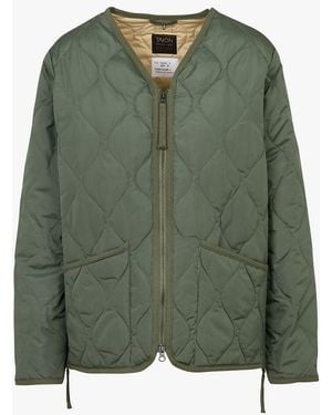 Taion Veste Col V Manches Longues Matelassée - Vert