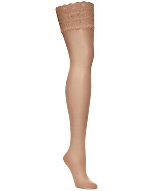 Wolford Bas Satin Touch 20 Stay-Up Femme - Blanc
