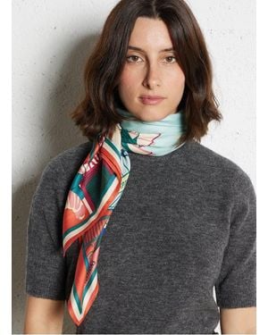 Inoui Edition Foulard En Soie Mélangé - Gris