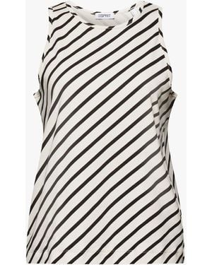 Esprit Débardeur Col Rond En Coton Femme - Blanc