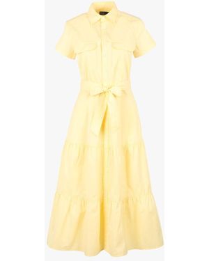 Polo Ralph Lauren Robe Chemise En Coton Femme - Métallisé