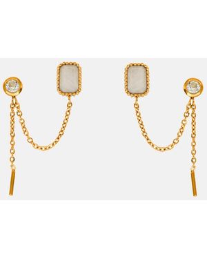 Aec Paris Boucles D'Oreilles Pendantes Damona - Blanc