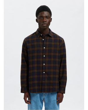 SELECTED Chemise Col Classique En Coton Bio - Noir