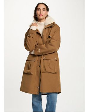 Morgan Manteau Oversize Col Montant Femme - Neutre