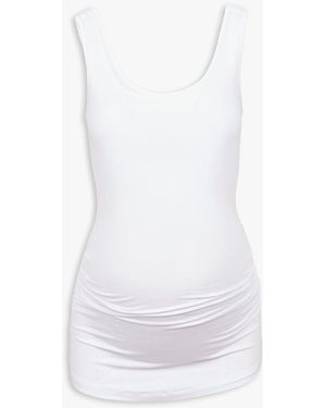 Seraphine Lot De 2 Tee-Shirts À Bretelles Avec Fronces Ultra-Stretch Femme - Blanc