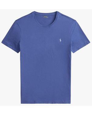 Polo Ralph Lauren Tee-Shirt Col Rond En Coton - Bleu