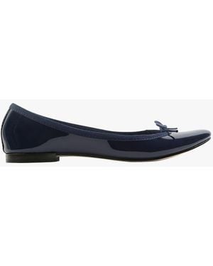 Repetto Ballerines Vernies En Cuir Vernis Femme - Bleu
