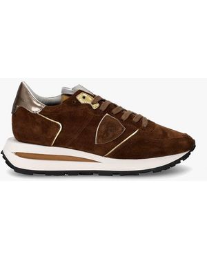 Philippe Model Sneakers Trpx Haute Running Femme - Marron