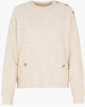 IKKS Pull Col Rond En Coton Mélangé Femme - Neutre