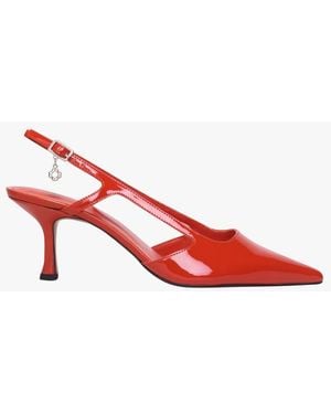 Maje Escarpins En Cuir Femme - Rouge