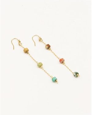 Nilai Boucles D'Oreilles À L'Or Fin - Neutre