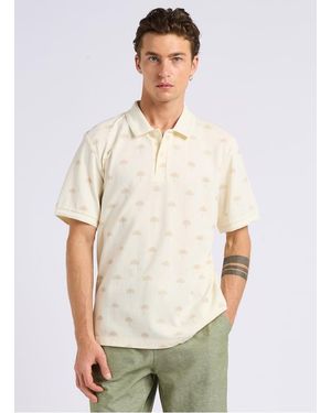 Scotch & Soda Polo Regular Imprimé En Coton - Neutre