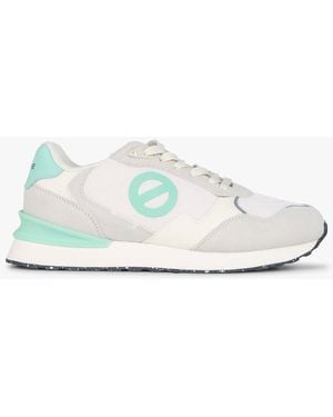 No Name Baskets Montantes En Cuir Velours Femme - Blanc