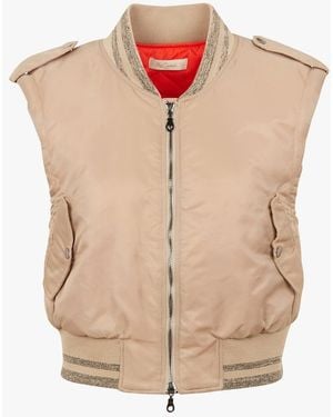 Mes Demoiselles Blouson Sans Manches À Franges Femme - Neutre