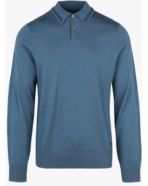 Paul Smith Polo Droit En Laine - Bleu