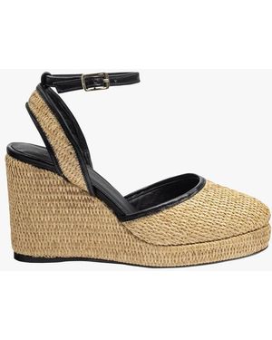 Castañer Sandales À Talons Compensés Femme - Métallisé