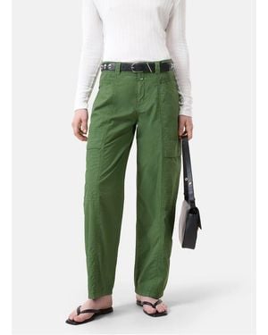 Closed Pantalon Cargo En Coton Femme - Vert