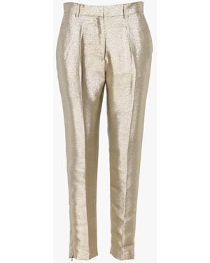 Mes Demoiselles Pantalon Droit Métallisé Femme - Neutre