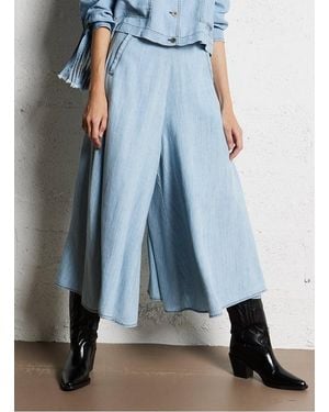 Mes Demoiselles Jupe Culotte Femme - Bleu