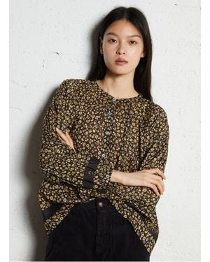 Emile Et Ida Chemise Col Rond En Coton Mélangé Femme - Multicolore